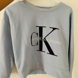 comfy cute baby blue light sweatshirt